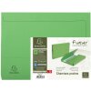 Exacompta Confezione da 10 cartelline con chiusura a cappuccio Forever DIN A4 Verde intenso