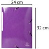 Cartella Exacompta 3 lembi elasticizzata Maxi capacità DIN A4 Iderama Viola
