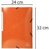 Cartella Exacompta 3 lembi elasticizzata Maxi capacità DIN A4 Iderama Arancione