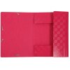 Cartella Exacompta 1928 DIN A4 3 lembi elasticizzati in cartone 600g color lampone