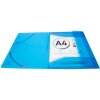 Cartella Exacompta PP 500µ 3 lembi coulisse elastica Iderama A4 azzurro
