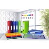 Cartella Exacompta PP 500µ 3 lembi coulisse elastica Iderama A4 azzurro
