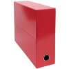 Exacompta Transferbox cartone dorso 90mm 25x33cm per DIN A4 Iderama Rosso