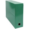 Scatola di cartone per trasferimenti, dorso 90mm, 25x33cm per DIN A4 - Iderama - Verde scuro