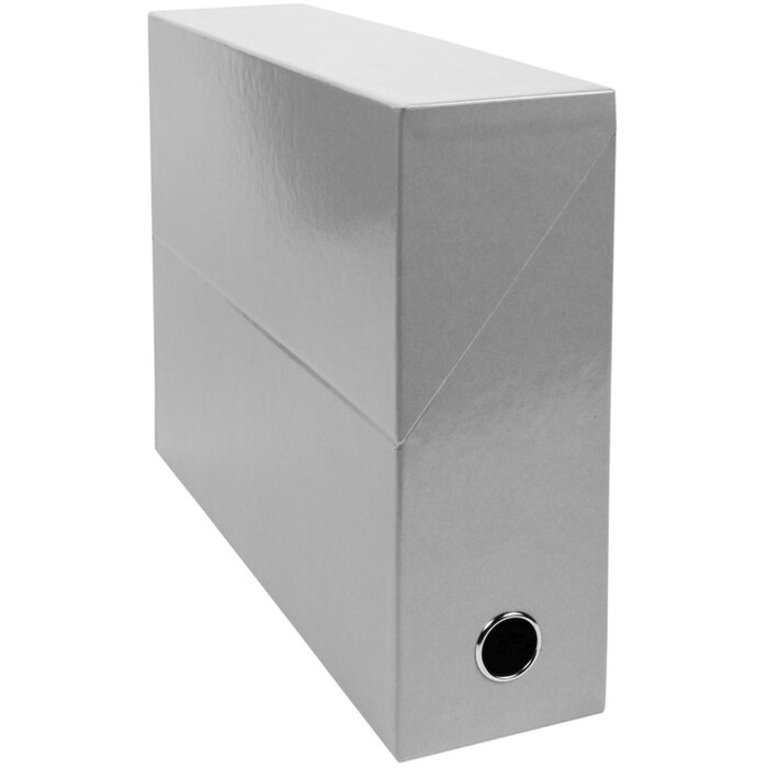 Scatola di cartone per trasferimenti, dorso 90mm, 25x33cm per DIN A4 - Iderama - Grigio