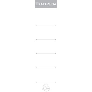 Exacompta 10 etichette per raccoglitori con dorso da 50...