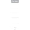 Exacompta 10 etichette per raccoglitori con dorso da 50 mm - Bianco