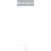 Etichette dorsali Exacompta 80 mm bianco 185x56 mm confezione da 10 pezzi