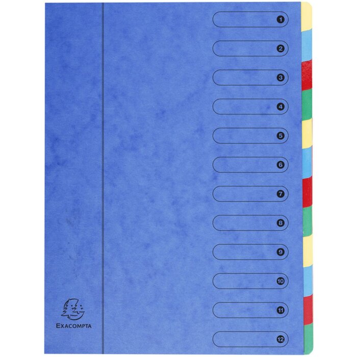 Cartella 12 pezzi a4 armonica blu
