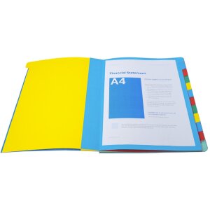 Cartella 12 pezzi a4 armonica blu