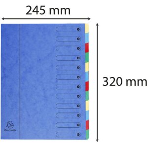 Cartella 12 pezzi a4 armonica blu