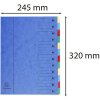 Cartella 12 pezzi a4 armonica blu