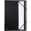 Exacompta Cartella Ordonator 12 pezzi 1-12 linguette nero