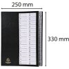 Exacompta 621226E Cartella organizer con coperchio fisso e dorso estensibile 25x33 cm