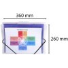 Fächermappe zum Aufhängen Crystal mit 6 Fächern DIN A4 transparent