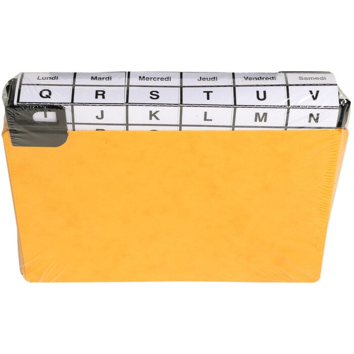 Exacompta 13752E 24 divisori a finestra con linguette in metallo 105x148 mm alfabetici