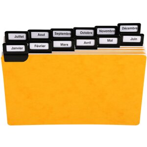 Exacompta 13752E 24 divisori a finestra con linguette in metallo 105x148 mm alfabetici