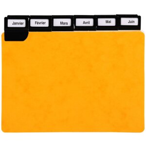 Exacompta 13752E 24 divisori a finestra con linguette in metallo 105x148 mm alfabetici