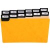 Exacompta 13752E 24 divisori a finestra con linguette in metallo 105x148 mm alfabetici