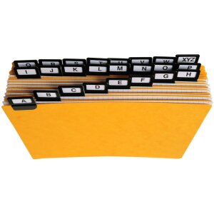 Exacompta 13758E 24 divisori con linguette a finestra 148x210 mm