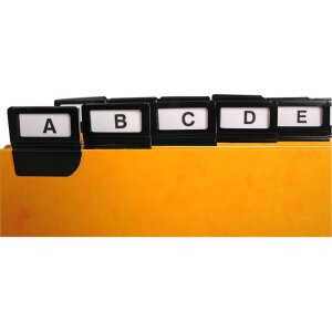 Exacompta 13758E 24 divisori con linguette a finestra 148x210 mm
