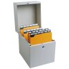 Exacompta Scatola portacarte in metallo 235x178x210 mm Grigio 500 Carte indice