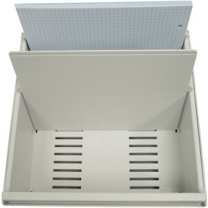 Exacompta 52340D Scatola schedario DIN A5 grigio chiaro