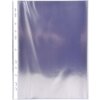 Confezione da 100 tasche portadepliant perforate in PVC liscio 80µ DIN A4 alto