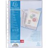 Exacompta 5000E Cartelle A4 in polipropilene 60µ cristallo 100 pezzi