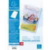 Exacompta 100 tasche per brochure, aperte in alto e lateralmente, lisce A4