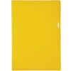 Confezione da 100 cartelline Exacompta in PVC liscio e resistente 130µ, DIN A4 giallo