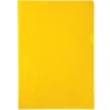 Confezione da 100 cartelline Exacompta in PVC liscio e resistente 130µ, DIN A4 giallo