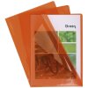 Exacompta 100 cartelline lisce in PVC 130µ DIN A4 Arancione
