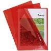 Tasche portadocumenti Exacompta 130µ DIN A4 rosso 100 pezzi PVC liscio