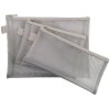 Borsa Exacompta con cerniera in nylon argento 8x18 cm
