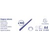 Exacompta scatola 100 spirali 16 mm PVC per rilegatura DIN A4 Nero