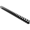 Exacompta 75601E Spirali di rilegatura in PVC 20mm per DIN A4 21 anelli nero 100 pezzi