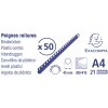 Exacompta 75901E Confezione da 50 spirali di rilegatura 45mm in PVC per DIN A4 Nero