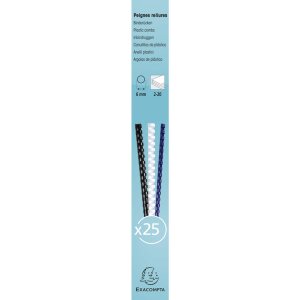 Exacompta 76101E 25 spirali di rilegatura in PVC 6mm per...