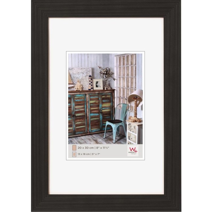 Cornice di legno Grado - 10x15 cm - nero