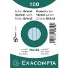 Schede Exacompta A7 foderate 100 pezzi blu azzurro