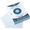 Schede Exacompta A6 foderate 100 pezzi in confezione termoretraibile blu azzurro