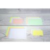 Schede Exacompta A7 foderate 100 pezzi in confezione termoretraibile giallo 74x105mm