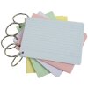 Exacompta 50 Flashcards con anelli foderati DIN A7