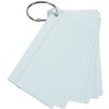 Exacompta 50 Flashcards con anelli foderati DIN A7