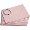 Exacompta 50 Flashcards con anelli foderati DIN A7