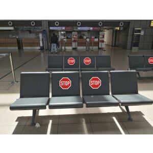Cartello adesivo Stop 30 cm