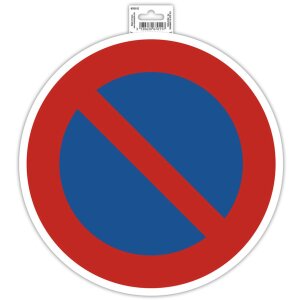 Cartello adesivo di divieto di sosta da 30 cm