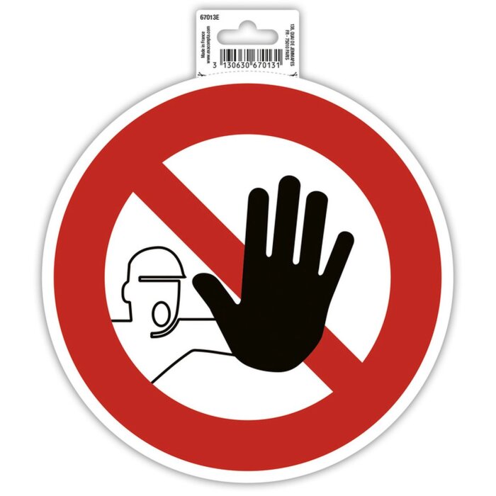 Cartello di divieto di accesso 20 cm