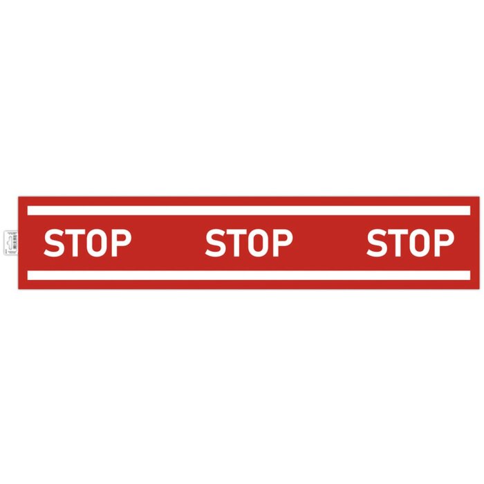 Nastro adesivo stop 100 cm rosso